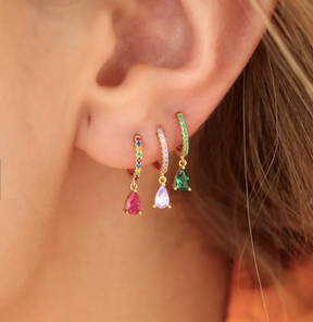 Colourful Hoop Earrings