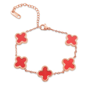 Lucky Four Leaf Clover Bracelet