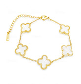 Lucky Four Leaf Clover Bracelet