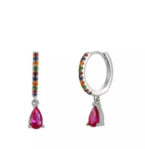 Colourful Hoop Earrings