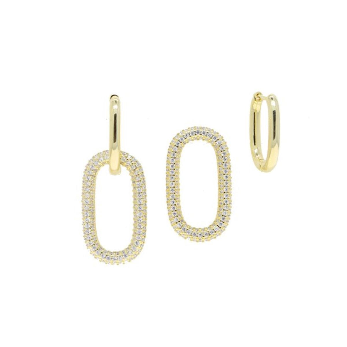 Oval Hoop Earrings