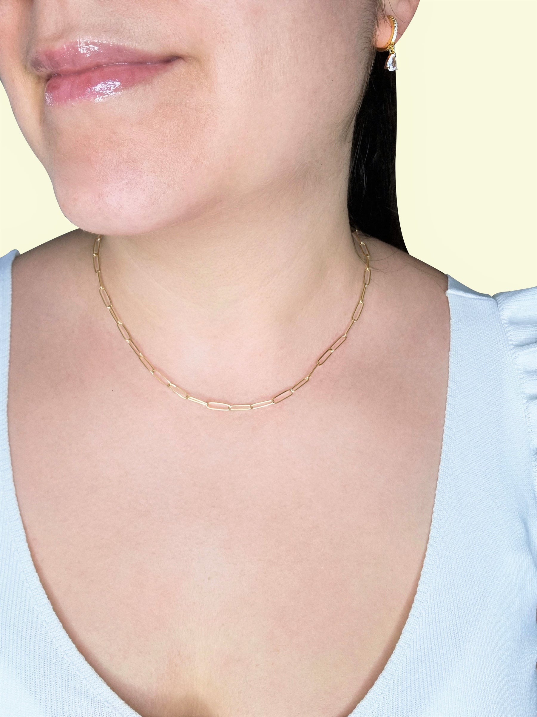 Paper Clip Chain Necklace