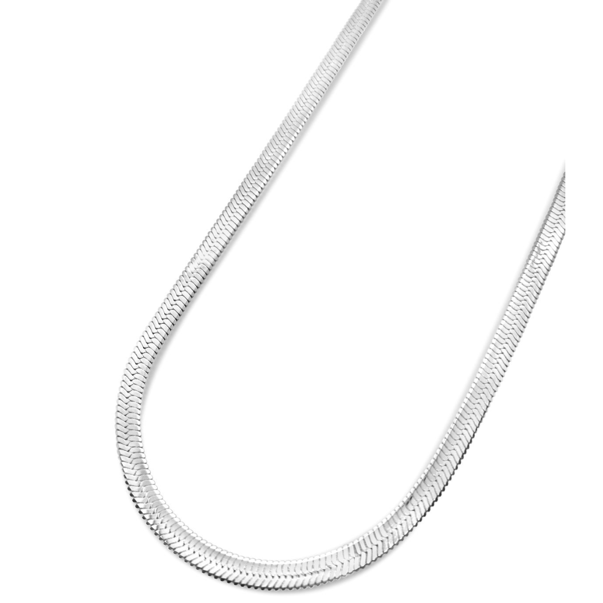 Snake Chain Necklace - Silver - 41cm