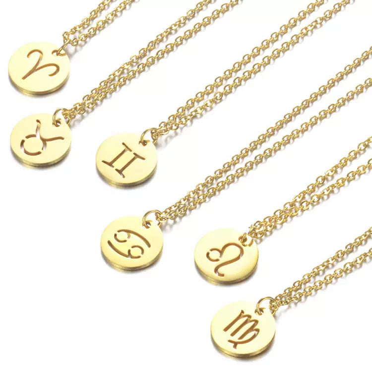 Zodiac Sign Pendant Necklace